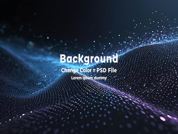 PSD abstract technology particles mesh background (scenario di rete delle particelle della tecnologia astratta PSD)