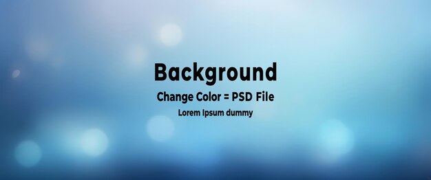 PSD Abstract Weichblau Bokeh Leuchtblau Gradient Hintergrund
