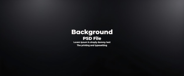 PSD Abstracto fondo de gradiente negro vacío textura oscura papel tapiz de la sala de estudio