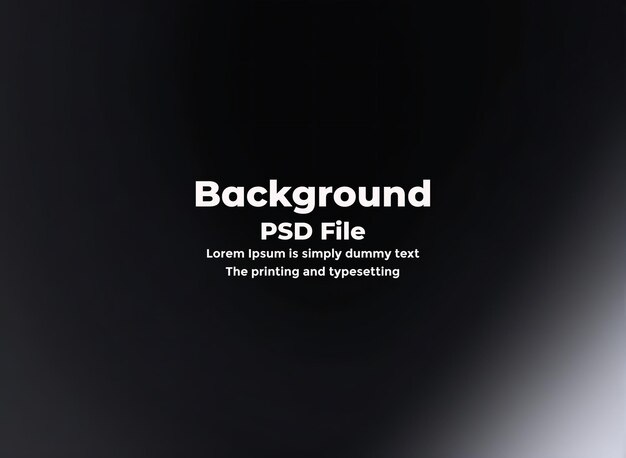 PSD Abstracto fondo de gradiente negro vacío textura oscura papel tapiz de la sala de estudio