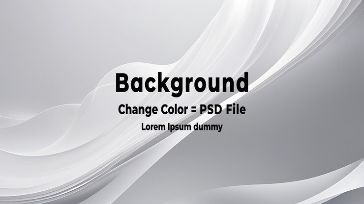 PSD psd abstracto gris y cartel de fondo con red de tecnología de ondas dinámicas ilustración vectorial