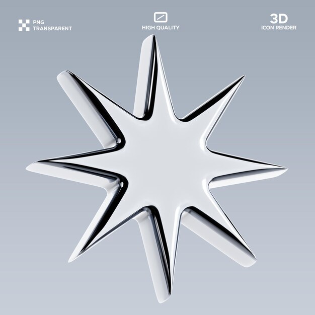 PSD Abstrakte Form 3D-Illustration