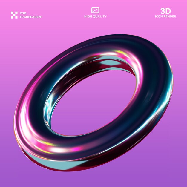 PSD Abstrakte Form 3D-Illustration