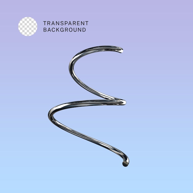 PSD abstrakte geometrische Form futuristische Metallmaterial-Design 3D-Rendering