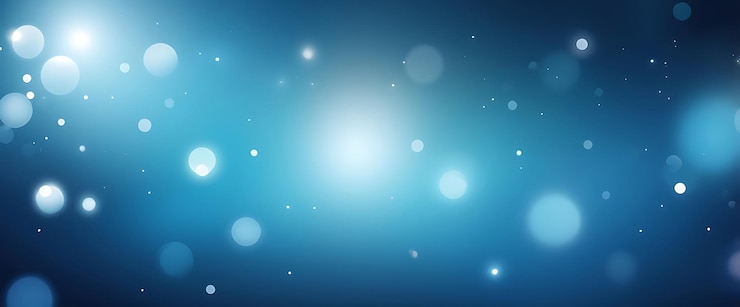 PSD psd abstrakte kühle blaue bokeh-hintergrund mit funkelnden lichtkörpern sanfter leuchtung