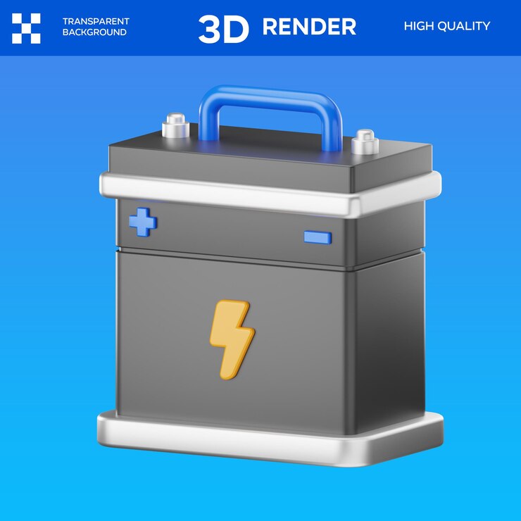 PSD psd accumulator 3d icon illustration