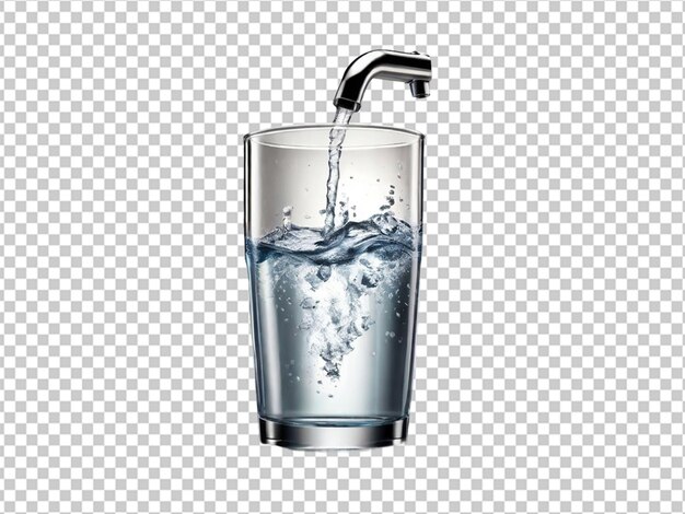 Psd de un agua de tabla en un fondo transparente