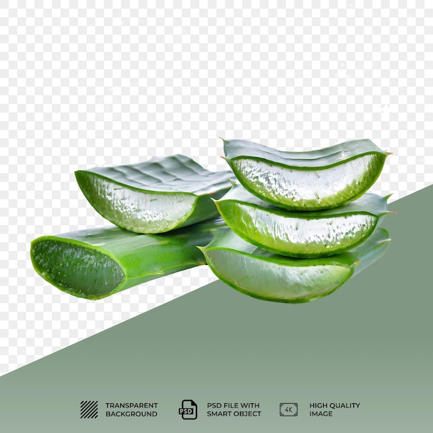 PSD psd aloevera aislado en un fondo transparente