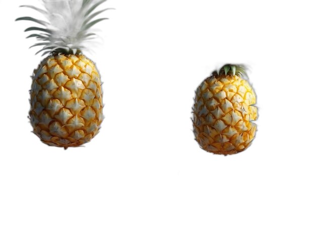 PSD psd d'ananas sur un fond blanc