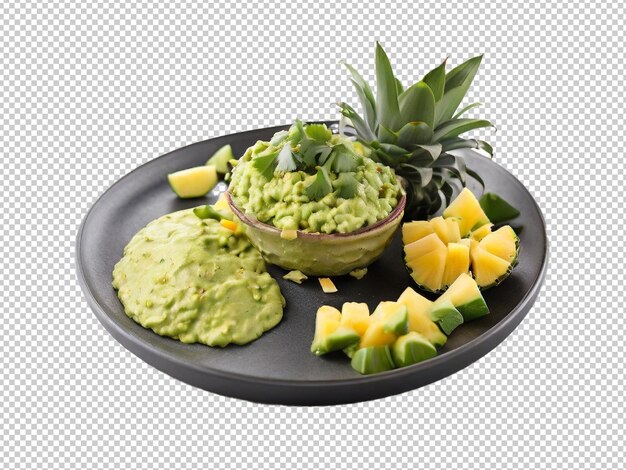 PSD psd ananás guacamole png em um fundo transparente