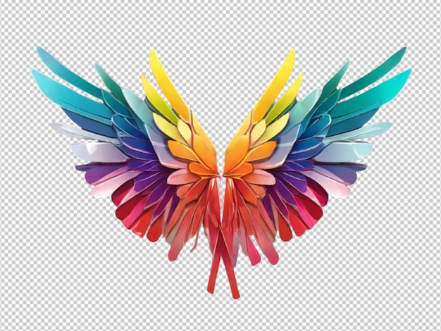 Psd D'un Angle Coloré Ailes