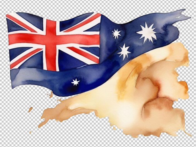 PSD psd d'une aquarelle d'un drapeau australien