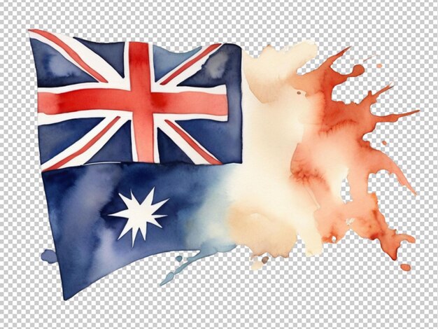 PSD psd d'une aquarelle d'un drapeau australien