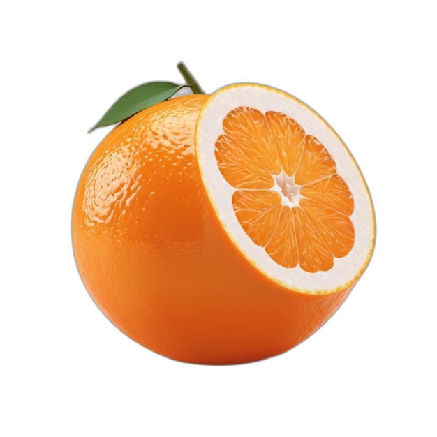 PSD arancione su sfondo bianco
