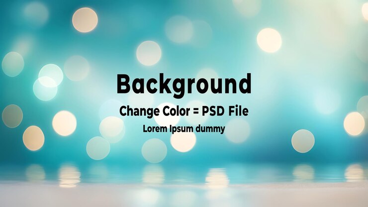 PSD psd areia de praia e luzes azuis bokeh fundo