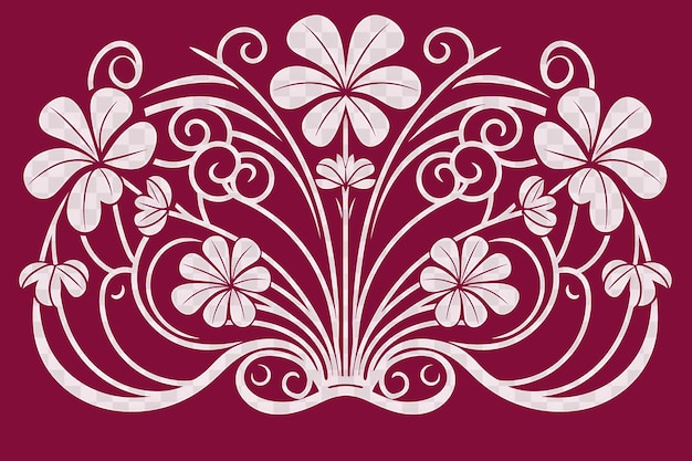 PSD psd del art deco de flora en blanco y negro mono line si tatuaje collaje contorno png 4096px