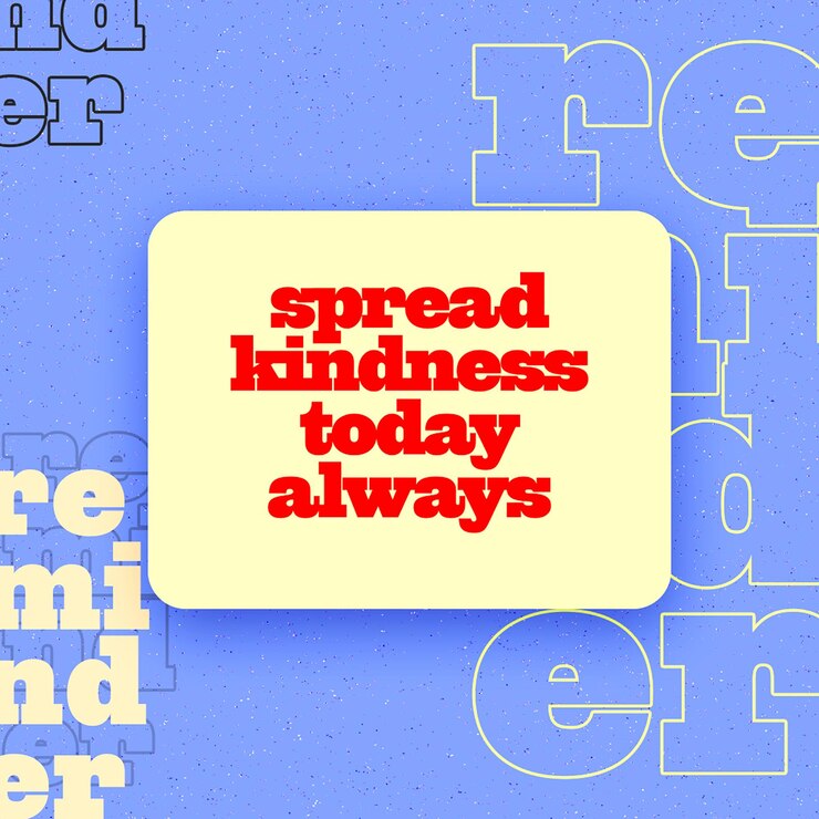 PSD psd-art-of-reminder-typografie-designvorlage für instagram-social-media-beiträge