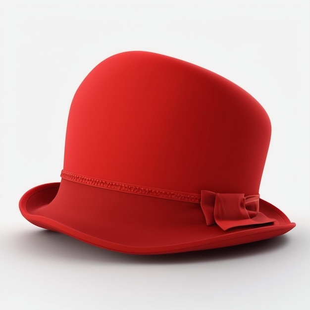 PSD psd au chapeau rouge sur fond blanc