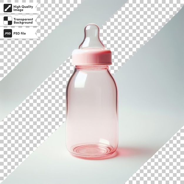PSD-Baby-Flasche, isoliert auf durchsichtigem Hintergrund