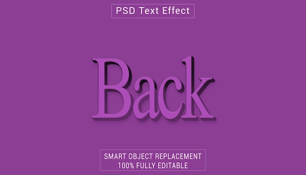 PSD BACK-Logo-Text-Stil-Effekt