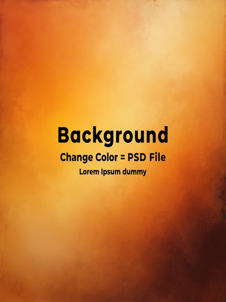 PSD psd bandeira de parede horizontal de textura grunge amarela e laranja de cimento ou concreto com fundo em branco