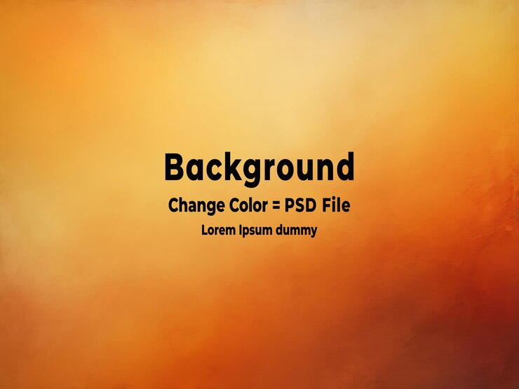PSD psd bandeira de parede horizontal de textura grunge amarela e laranja de cimento ou concreto com fundo em branco