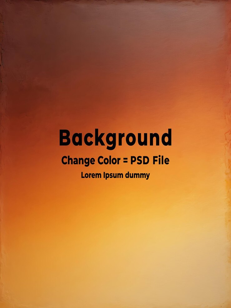 PSD psd banner a parete orizzontale di cemento o cemento a consistenza grunge giallo e arancione sullo sfondo vuoto