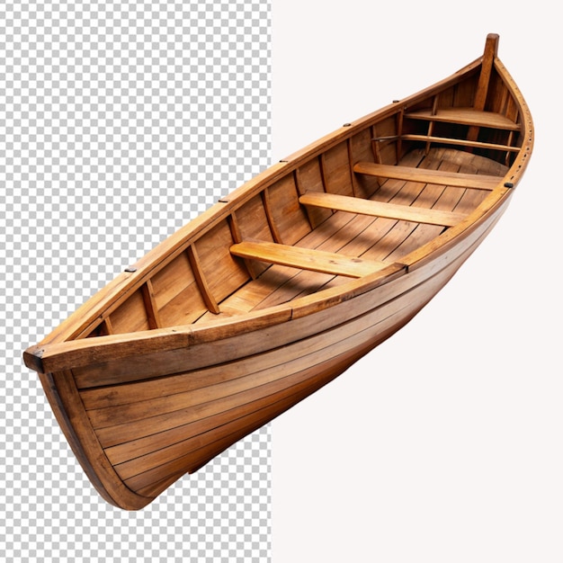 Psd D'un Bateau En Bois Sur Un Fond Transparent