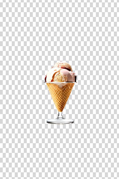 Psd Batte La Chaleur Avec Une Crème Glacée Waffle Cone