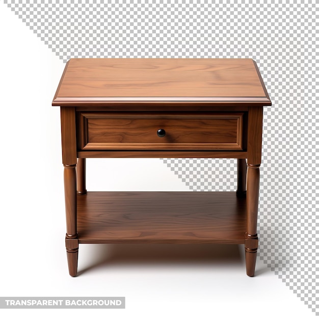 psd bedside table isolated without background
