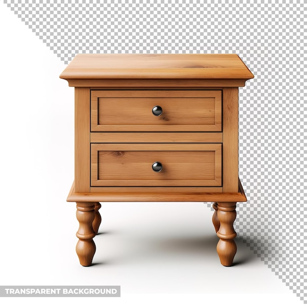 psd bedside table isolated without background
