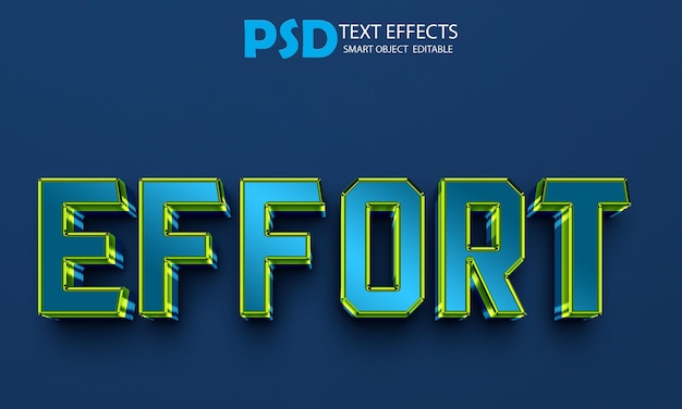 PSD-Bemühungs-Text-Stil-Effekt