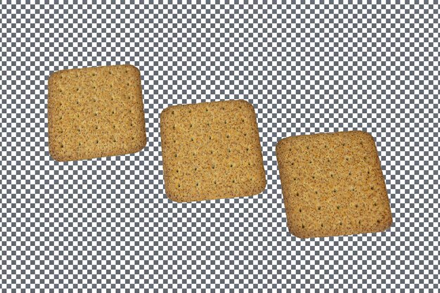 PSD psd bicuits biscoitos de trigo isolados sobre fundo transparente