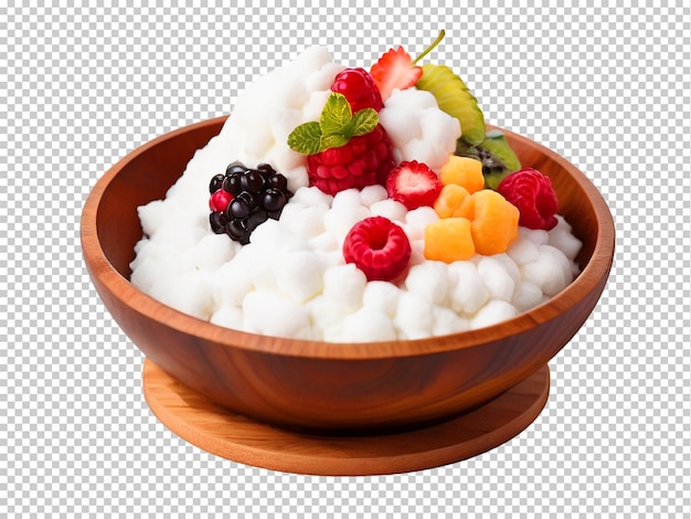 PSD psd bingsu coreano de hielo afeitado png en un fondo transparente