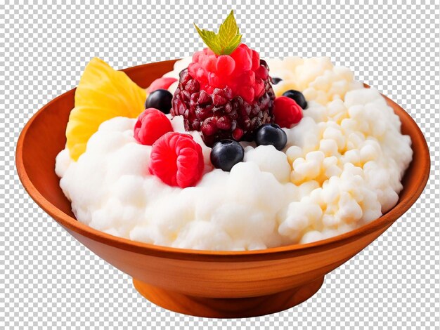 PSD psd bingsu coreano de hielo afeitado png en un fondo transparente