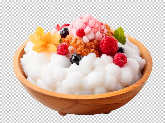 PSD psd bingsu coreano de hielo afeitado png en un fondo transparente