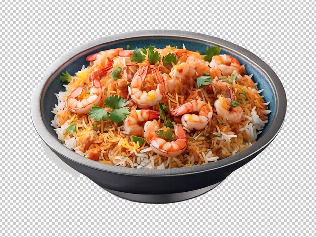 PSD psd biryani png sur un fond transparent