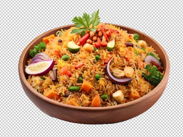 PSD psd biryani png sur un fond transparent