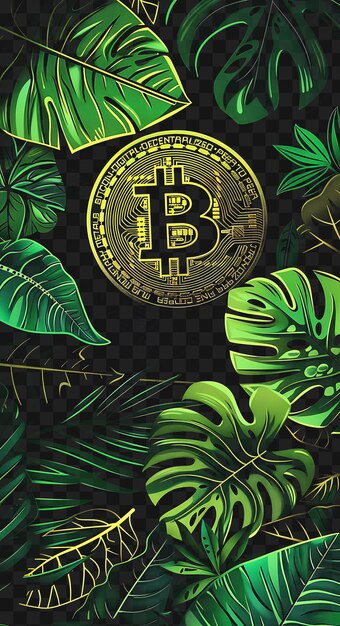 PSD psd bitcoin et cryptocurrency art découvrez des affiches au néon, des bannières, des flyers pour le collage de conception de t-shirts