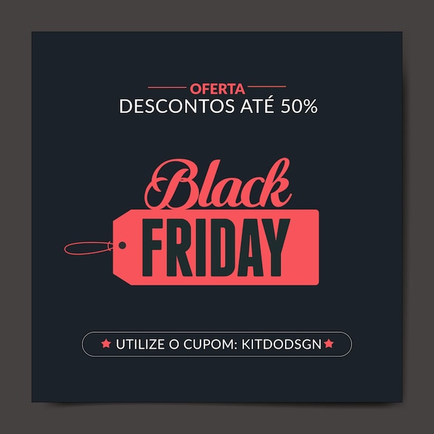 PSD psd black friday social-media-beitrag und banner