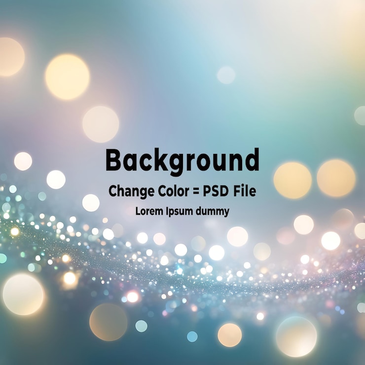 PSD psd blackground de luces brillantes abstractas plateadas y doradas desenfocadas