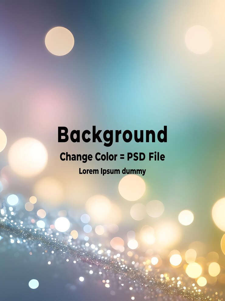 PSD psd blackground de luces brillantes abstractas plateadas y doradas desenfocadas