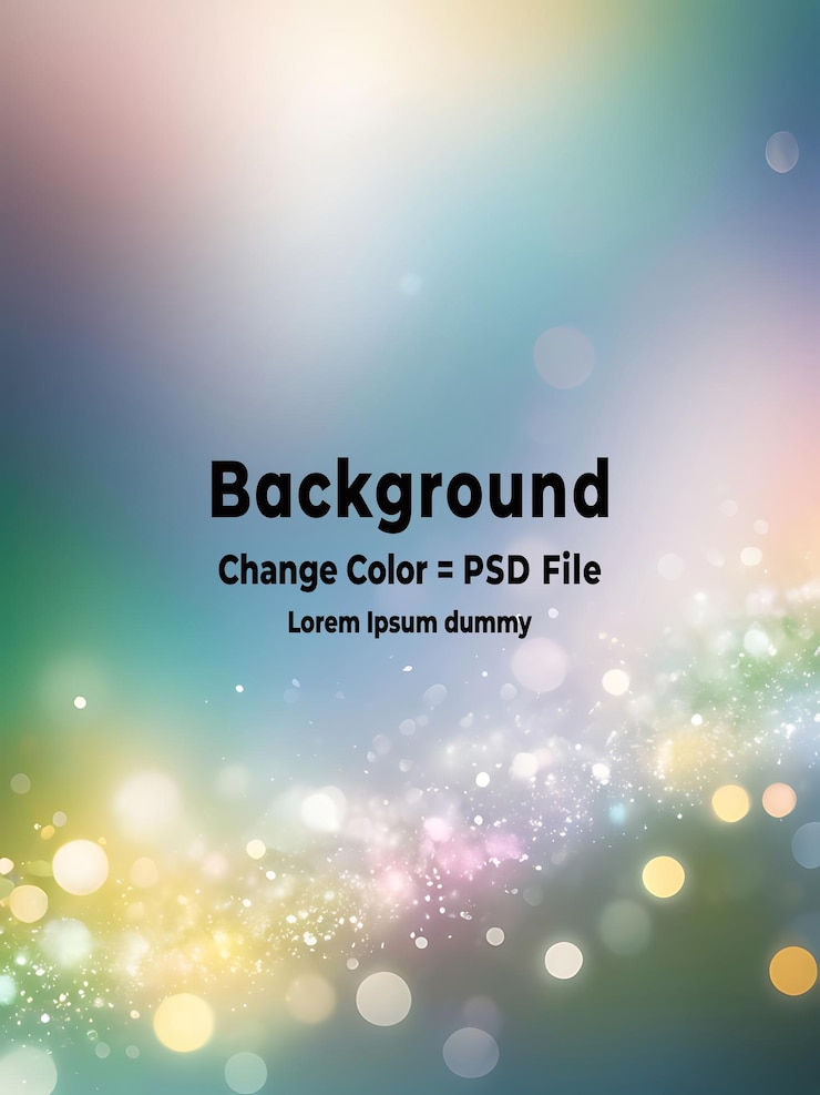 PSD psd blackground de luces brillantes abstractas plateadas y doradas desenfocadas