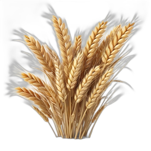 PSD psd de blé sur fond blanc