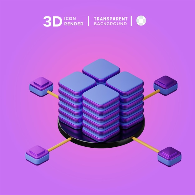 Psd blockchain-technologie 3d-bildgebung