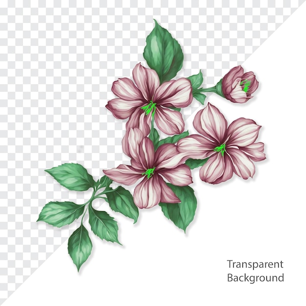 psd blume transparenter hintergrund png