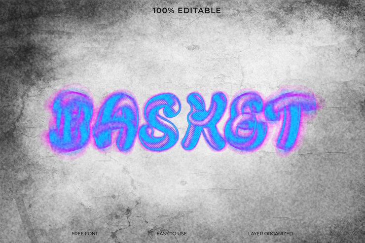 PSD psd blurry horror glow text style (stile di testo sfocato dell'orrore)
