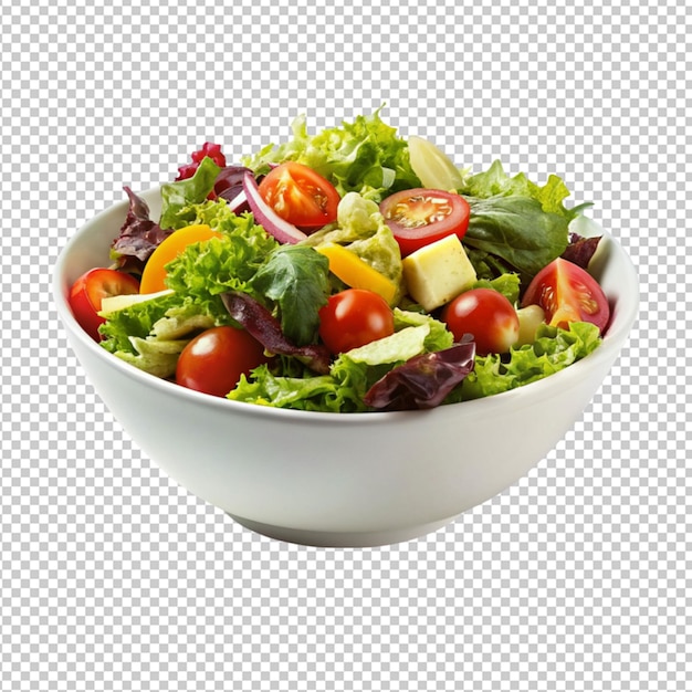 PSD psd d'un bol de salade sur un fond transparent