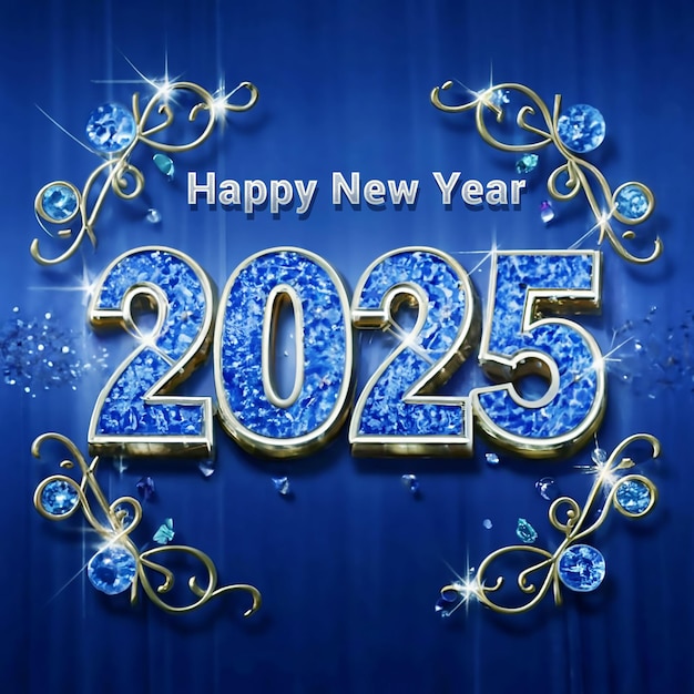 PSD Bonne année 2025 Arrière-plan festif pour votre conception Illustration vectorielle
