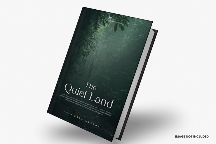 PSD Book Mockup Vista realistica